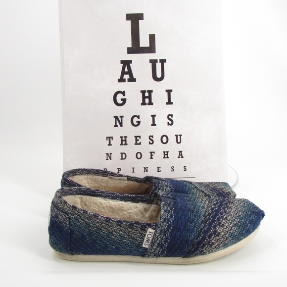 Toms Shoes - TOMS Soft Blue Twead Flat/Loafers 8.5
